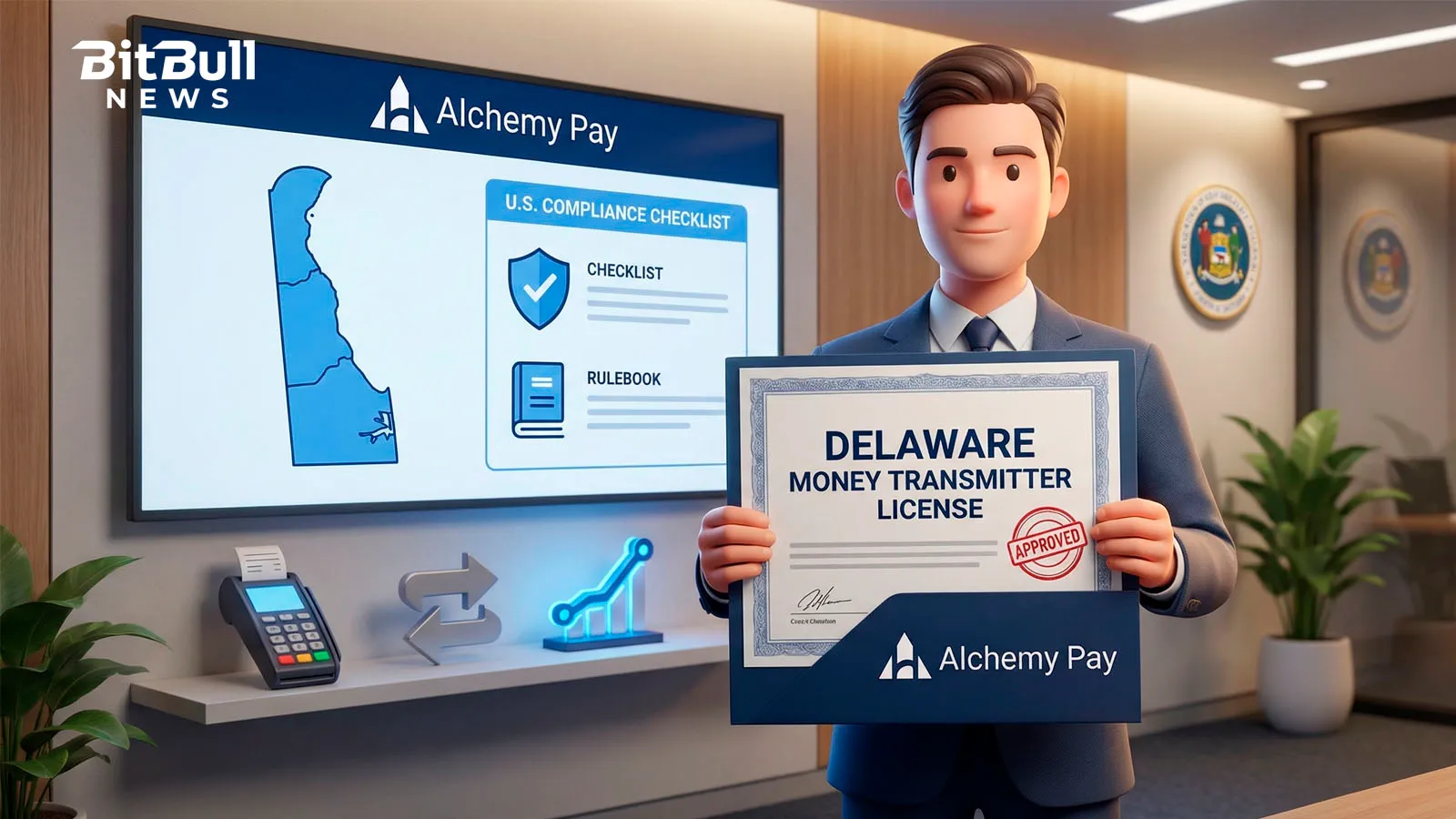 Alchemy Pay Wins Delaware Money Transmitter License