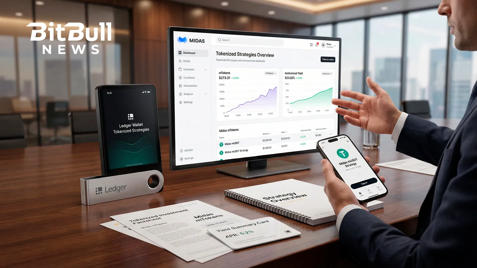 Ledger Adds Midas Tokenized Yield Strategies