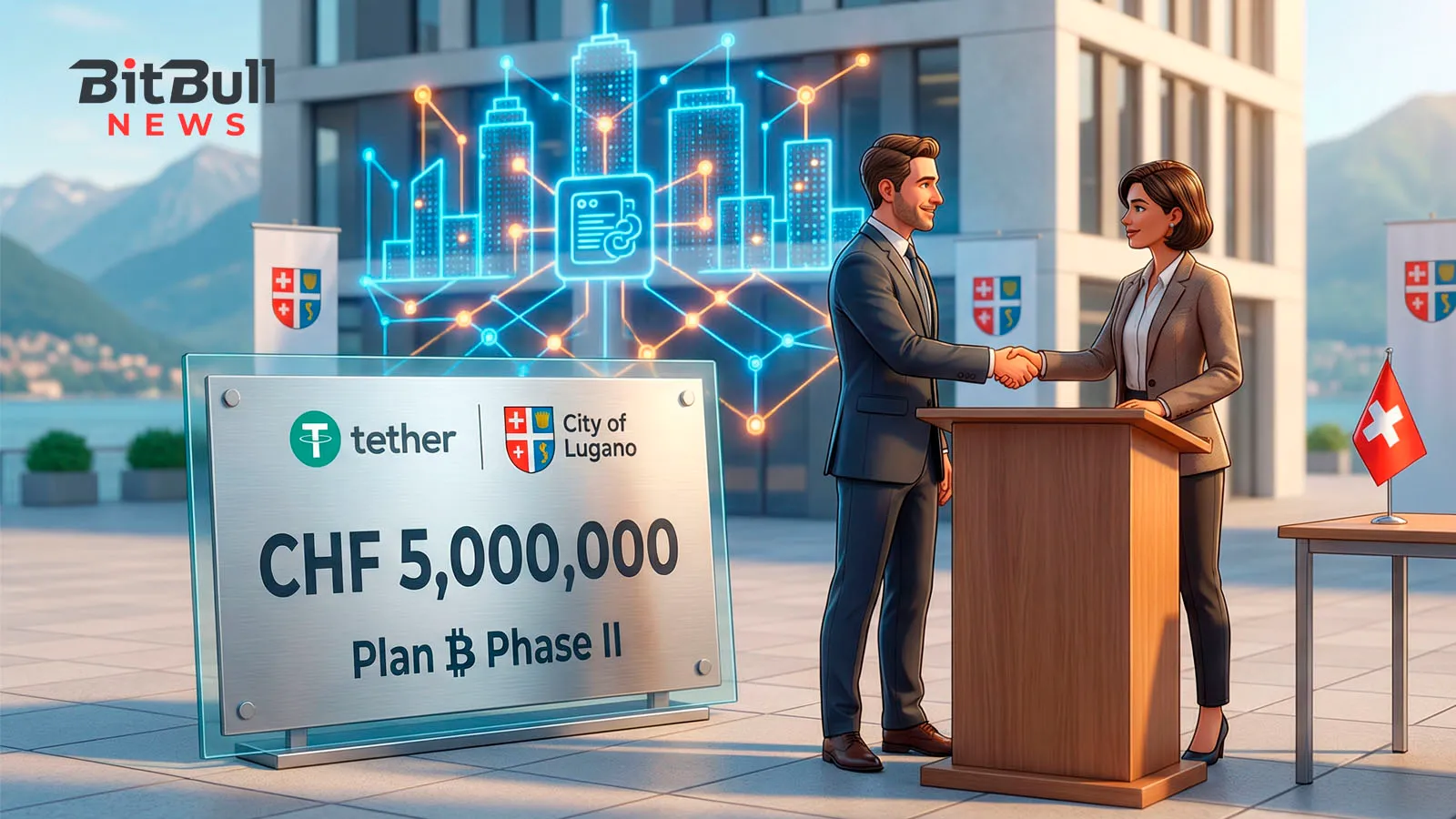 Tether and Lugano Commit CHF 5M