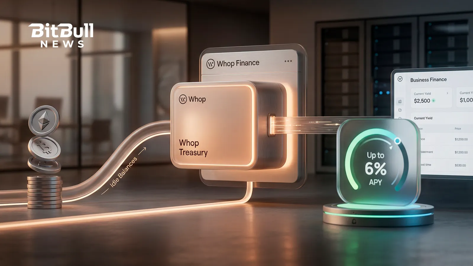 Whop Launches Yield Treasury for Online Businesses