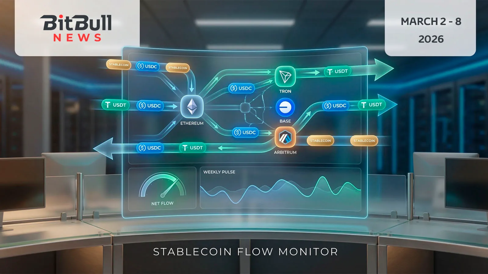Stablecoin Flow Monitor for March 2–8, 2026