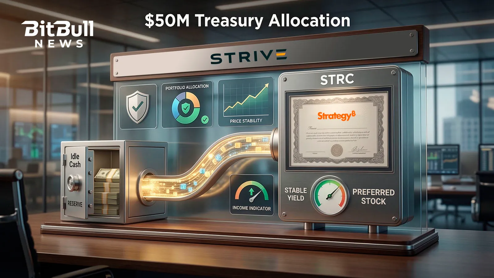 Strive Adds $50M of STRC to Corporate Treasury