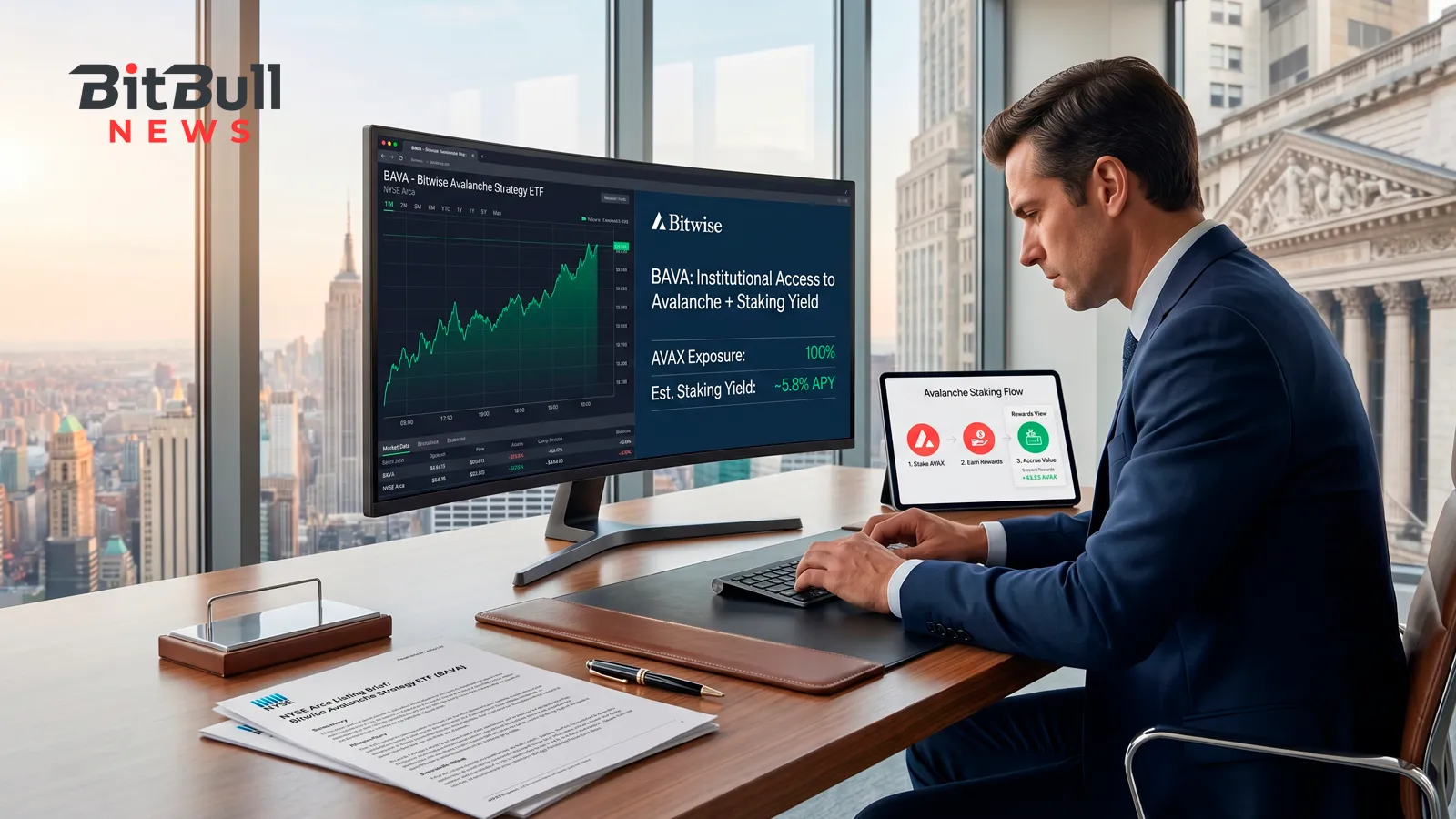 Bitwise Launches Avalanche ETP With Built-In Staking