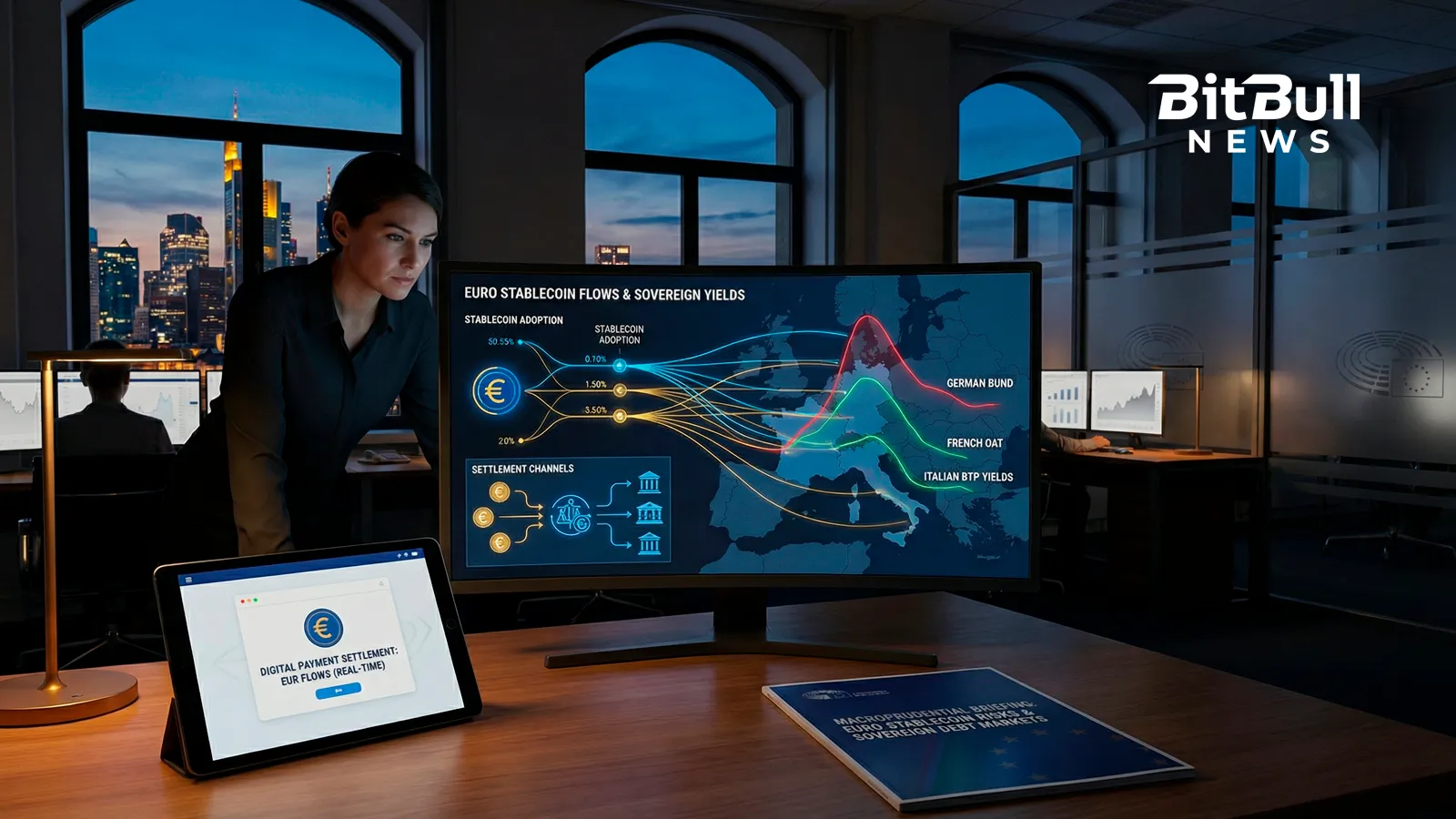 ECB Warns Euro Stablecoins Could Move Bond Markets