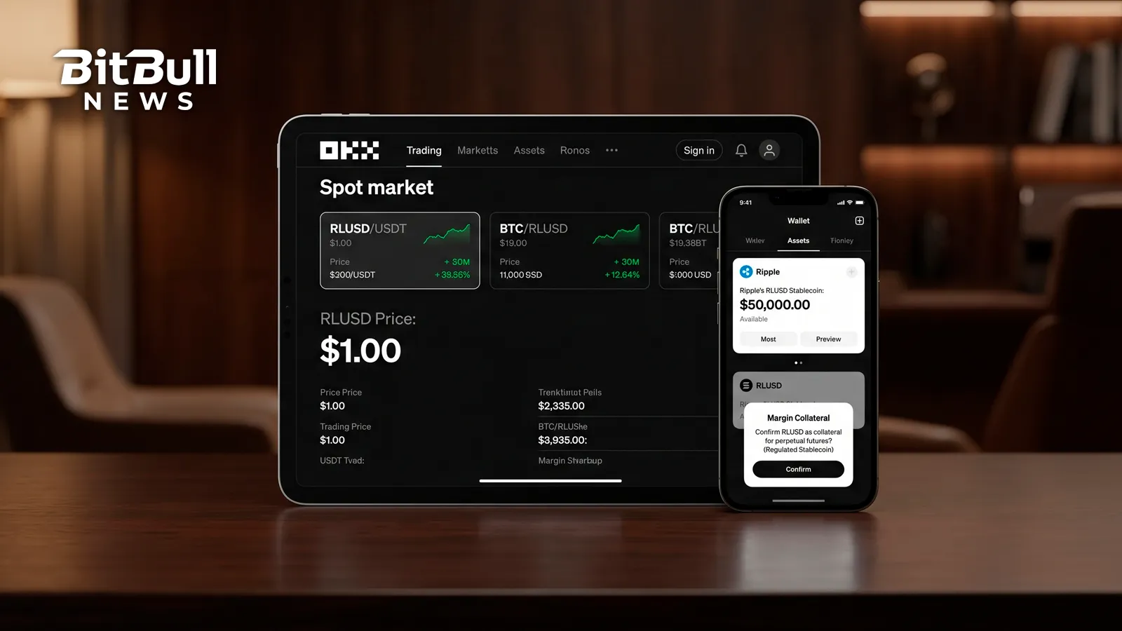 OKX And Ripple Expand RLUSD Into Spot And Derivatives Trading