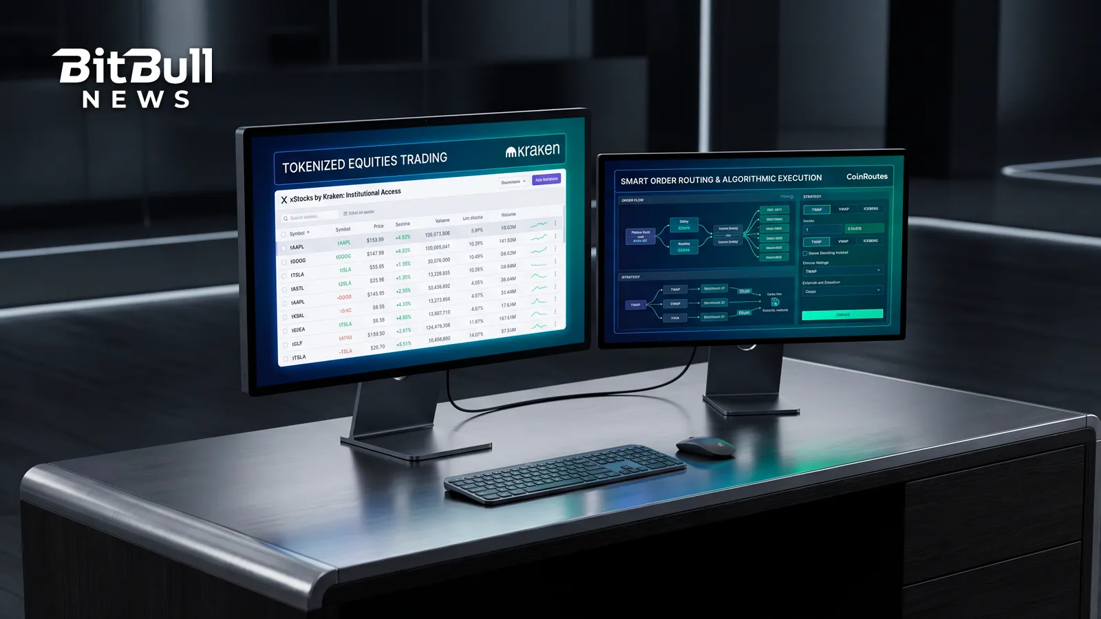 Kraken Brings xStocks Into CoinRoutes For Institutional Traders