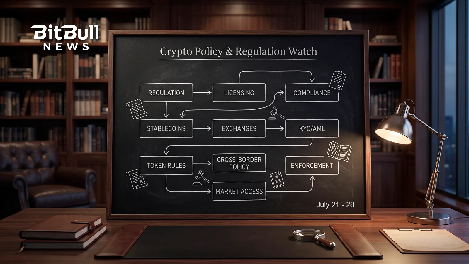 BitBullNews Crypto Policy & Regulation Watch – July 21-28: Perimeter Hardens