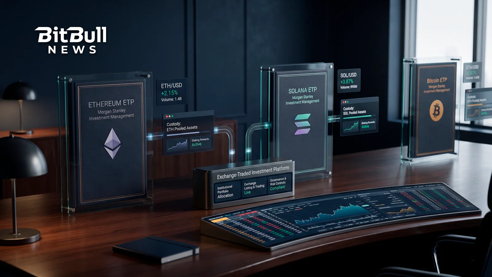 Morgan Stanley Launches Ethereum And Solana ETPs At 0.14% With Staking, Undercutting Every US Rival