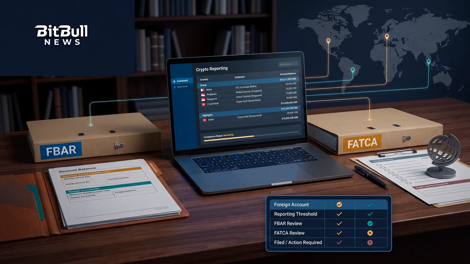 Reporting Foreign Crypto Accounts: FBAR and FATCA