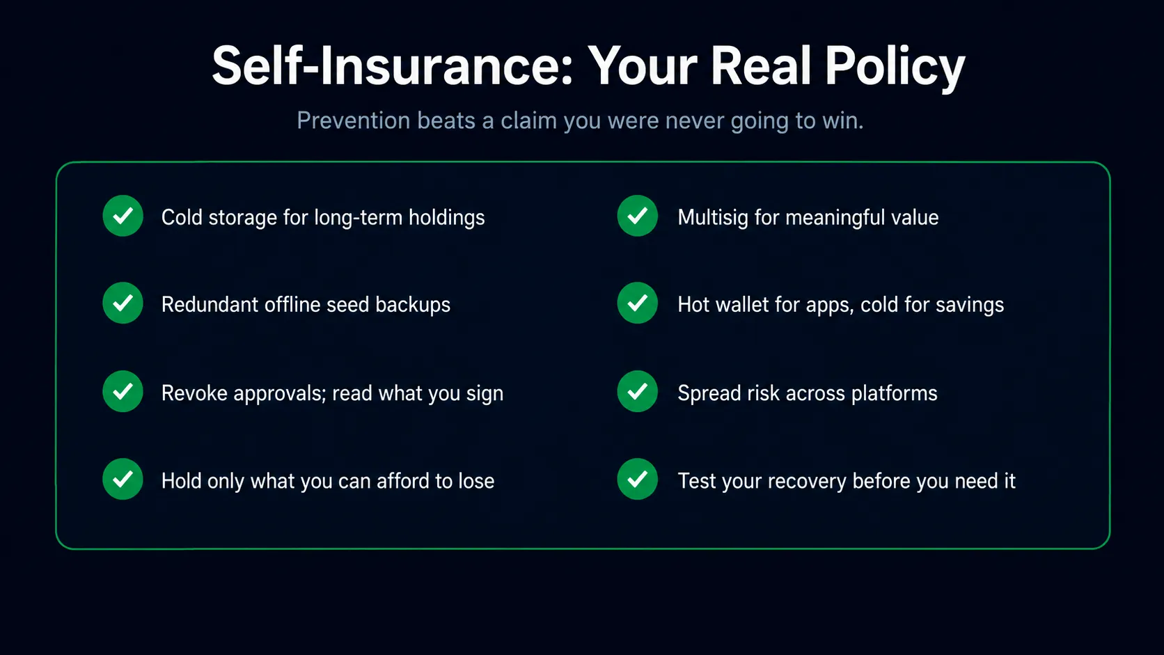Self insurance stack