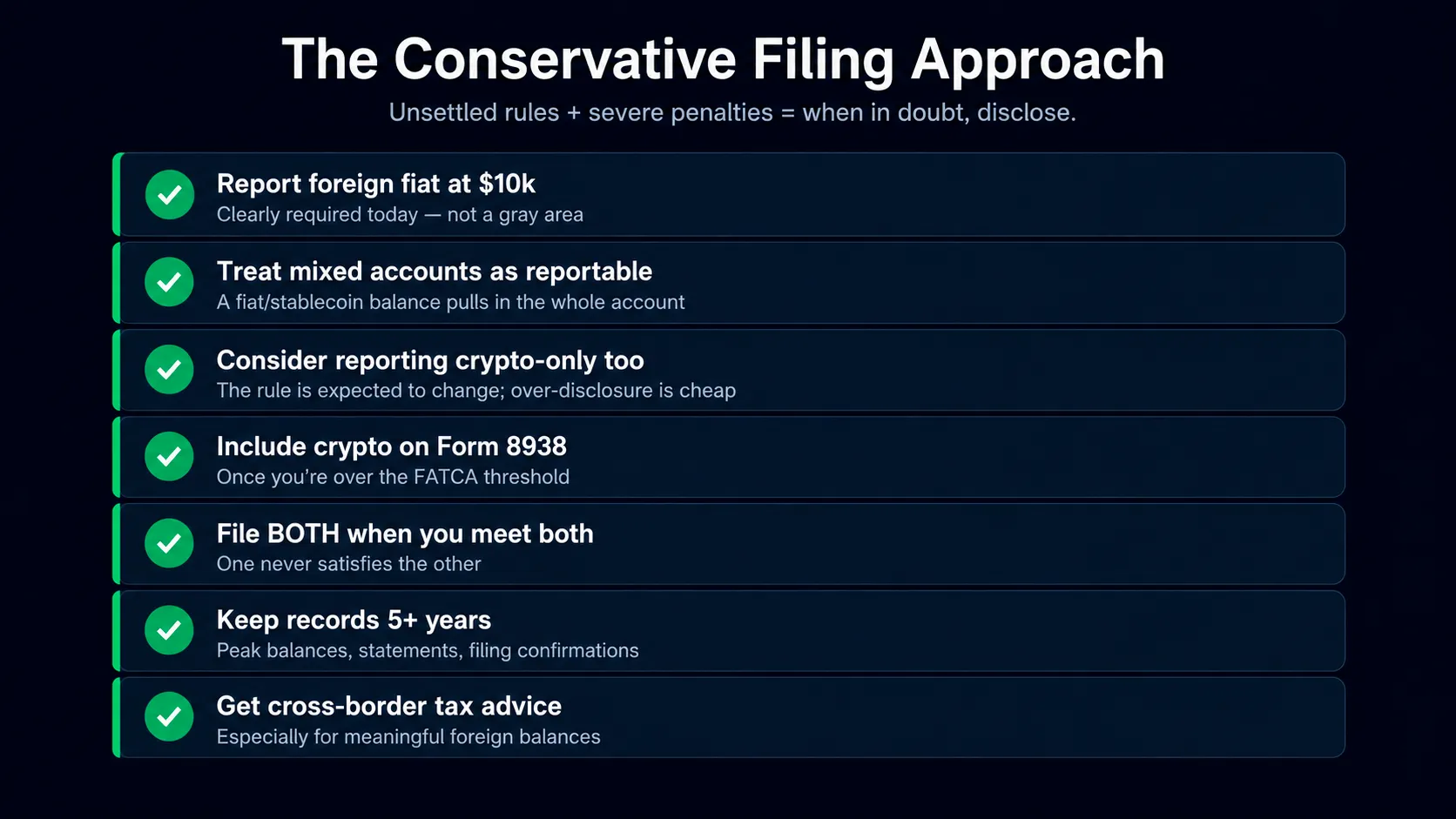 Conservative approach 